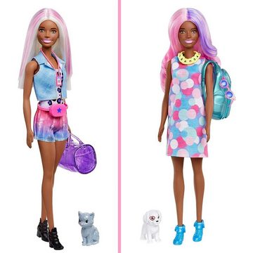 Mattel® Anziehpuppe Mattel GPD57: Barbie Color Reveal Puppe mit 25 Überraschungen mit Wec