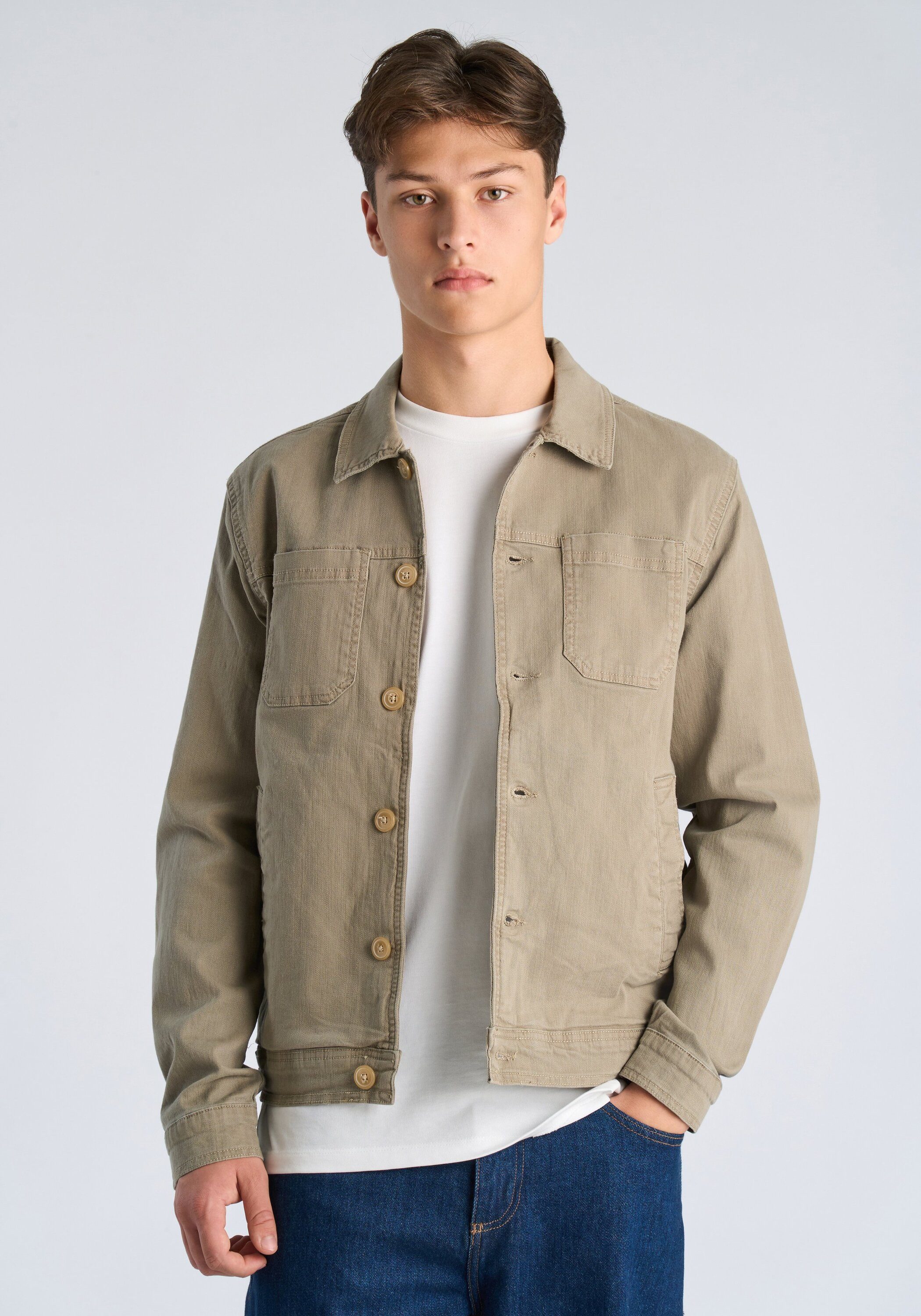 LINDBERGH Hemdjacke Hemdjacke Relaxed Fit