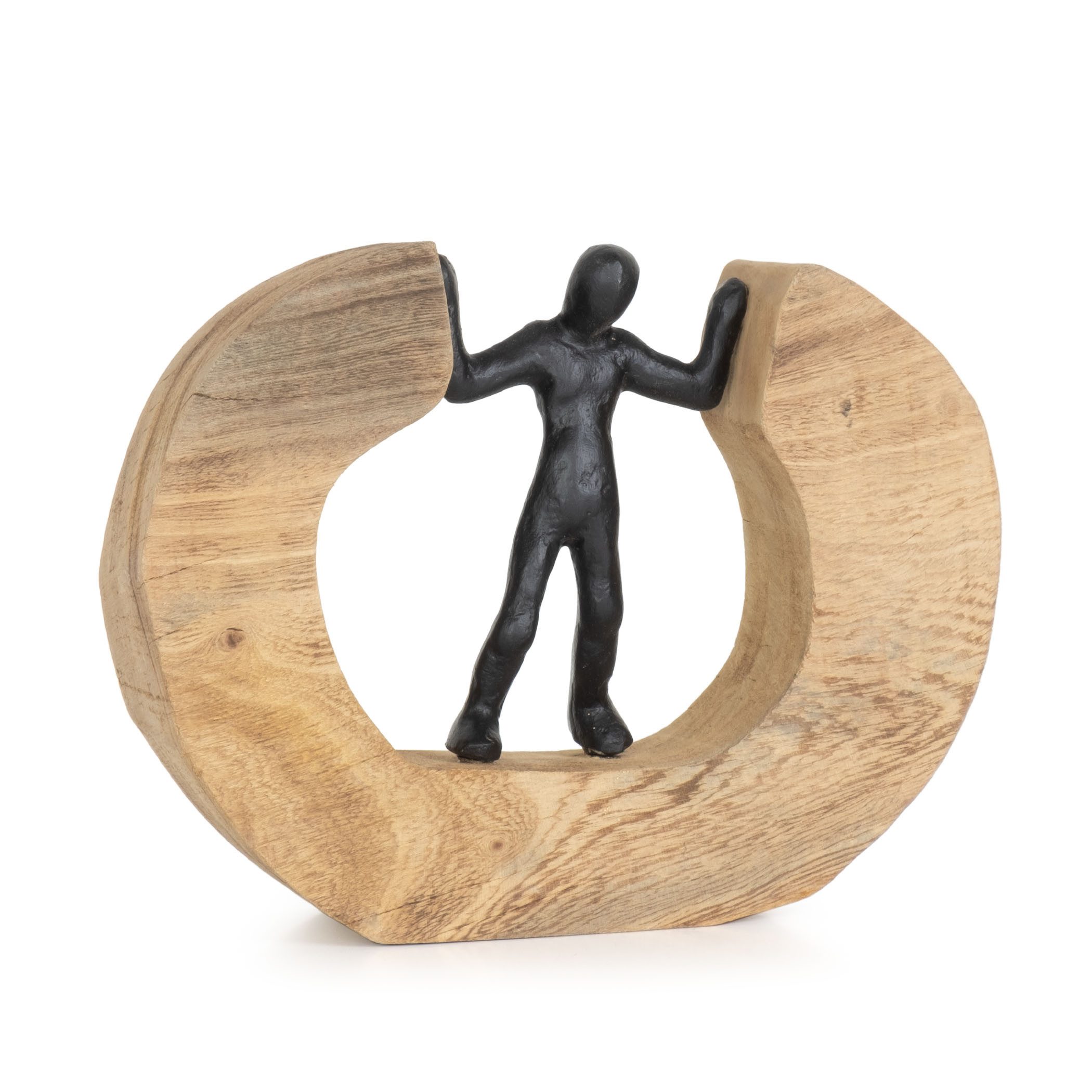 Moritz Skulptur Streitschlichter, Holz, Tischdeko, Fensterdeko, Wanddeko, Holzdeko, Weihnachtsdeko