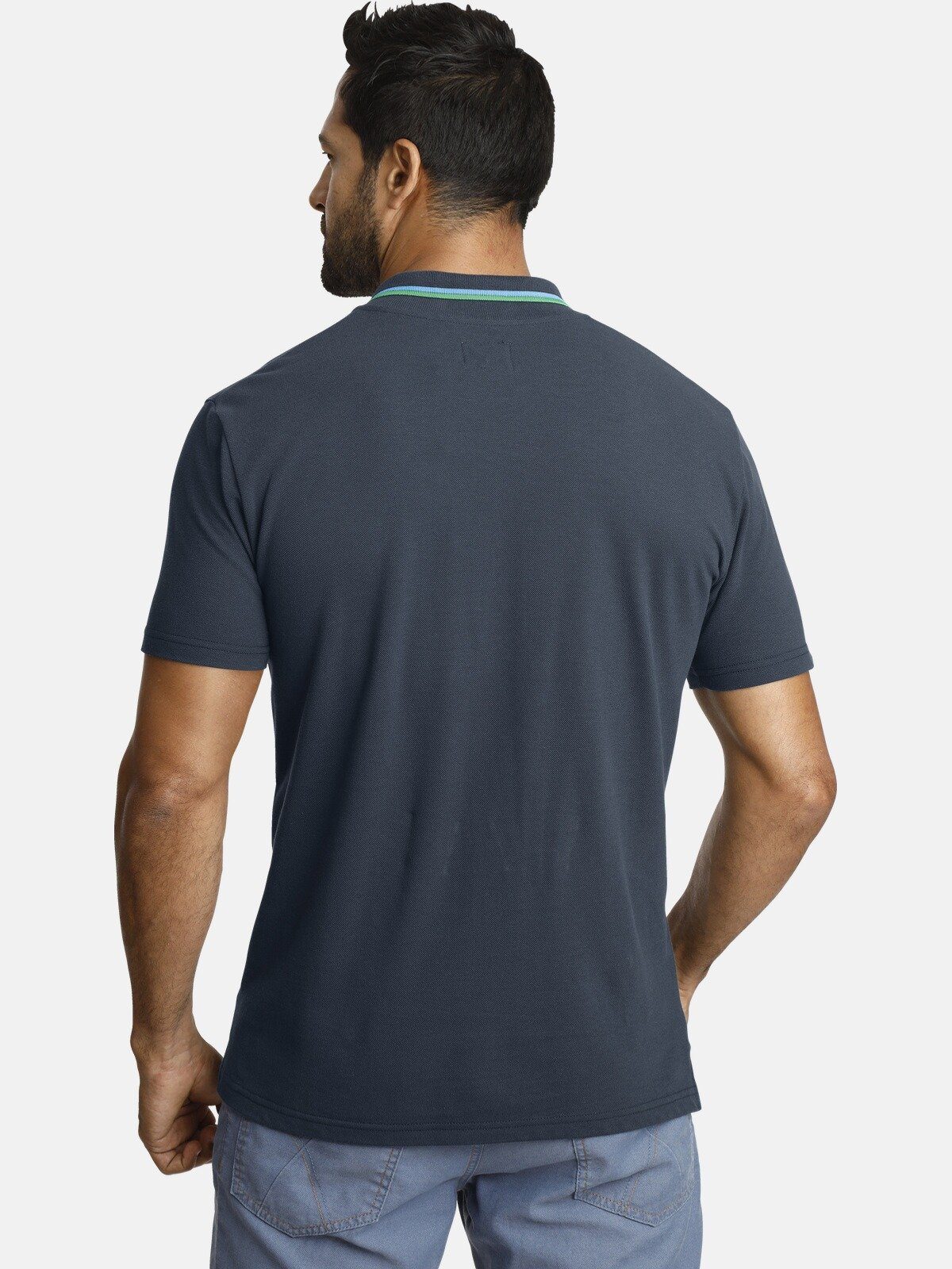 Jan Vanderstorm Poloshirt HJORD Kontraststreifen am günstig online kaufen