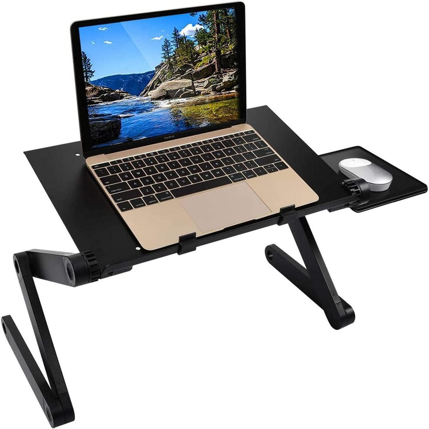 LuxusKollektion Laptoptisch Höhenverstellbarer Laptopständer mit Mausablage günstig online kaufen
