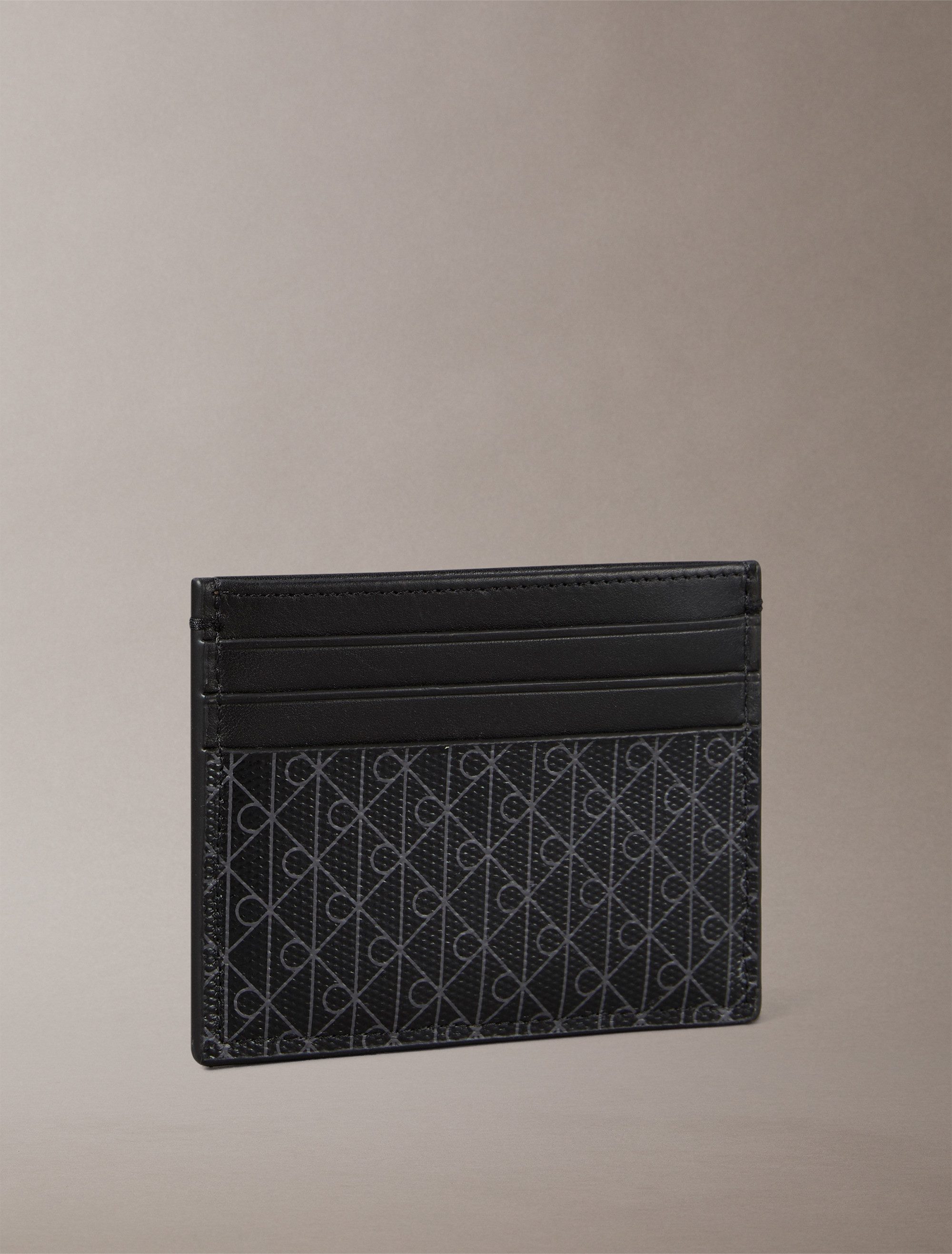 Calvin Klein Kartenetui COATED EW CARD CASE, Unisex Kreditkartenetui mit Logoschriftzug