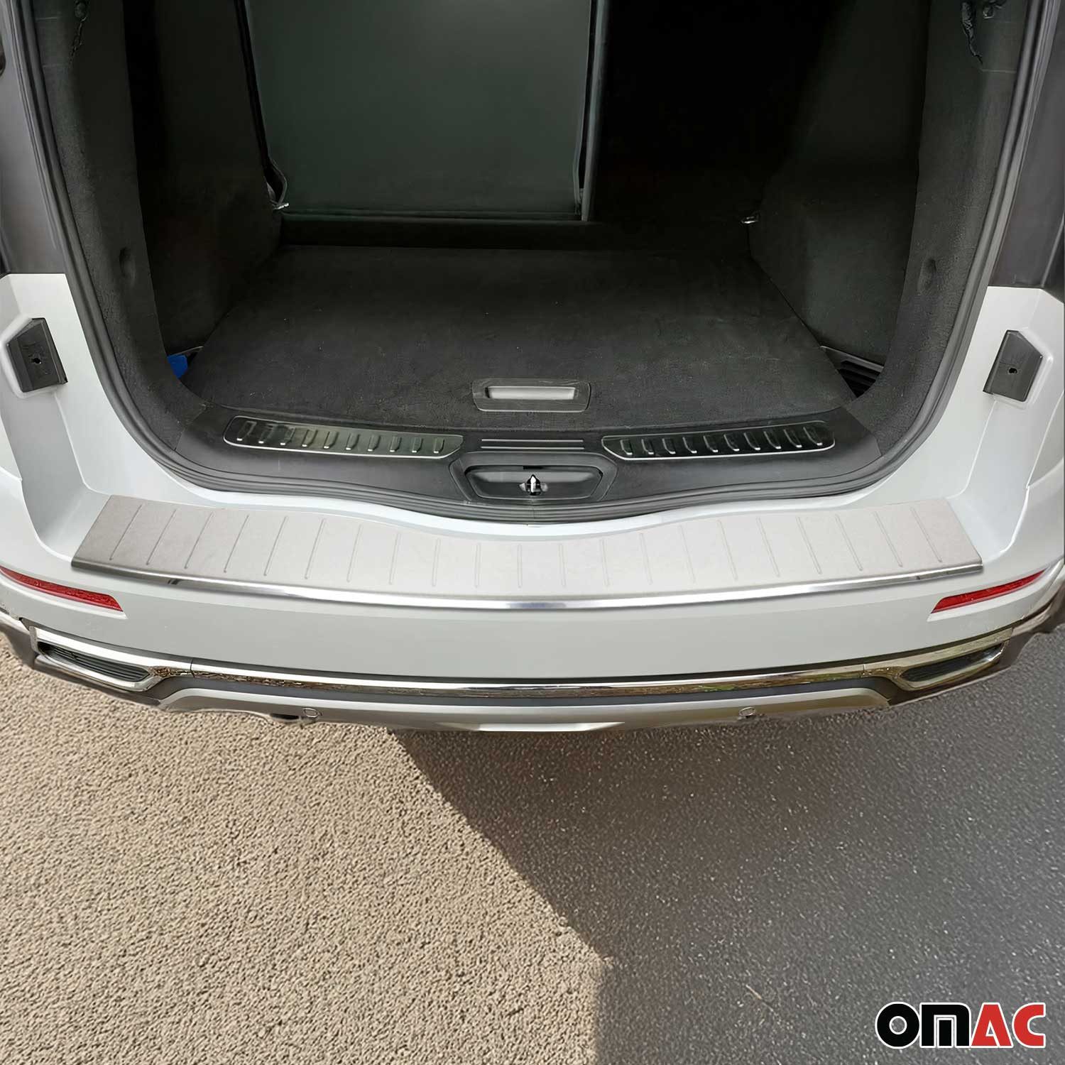 OMAC Ladekantenschutz für Renault Koleos 2017-2025 Edelstahl Silber, Zubehör für Renault Koleos 2017-2025, Langlebig,Einfache Reinigung,Einfache Installation,Rostbeständig