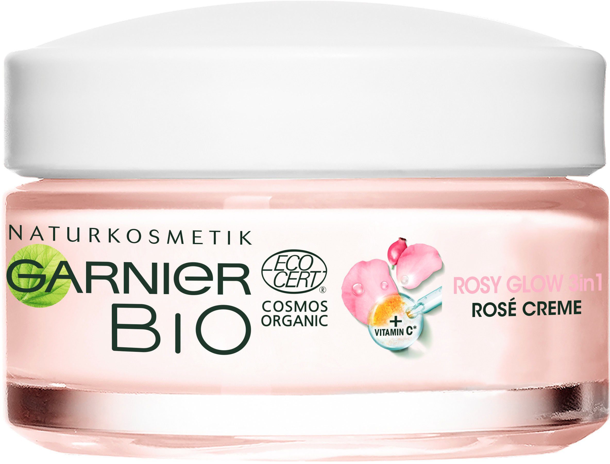 GARNIER Feuchtigkeitscreme Rosy Glow 3in1 Rosé