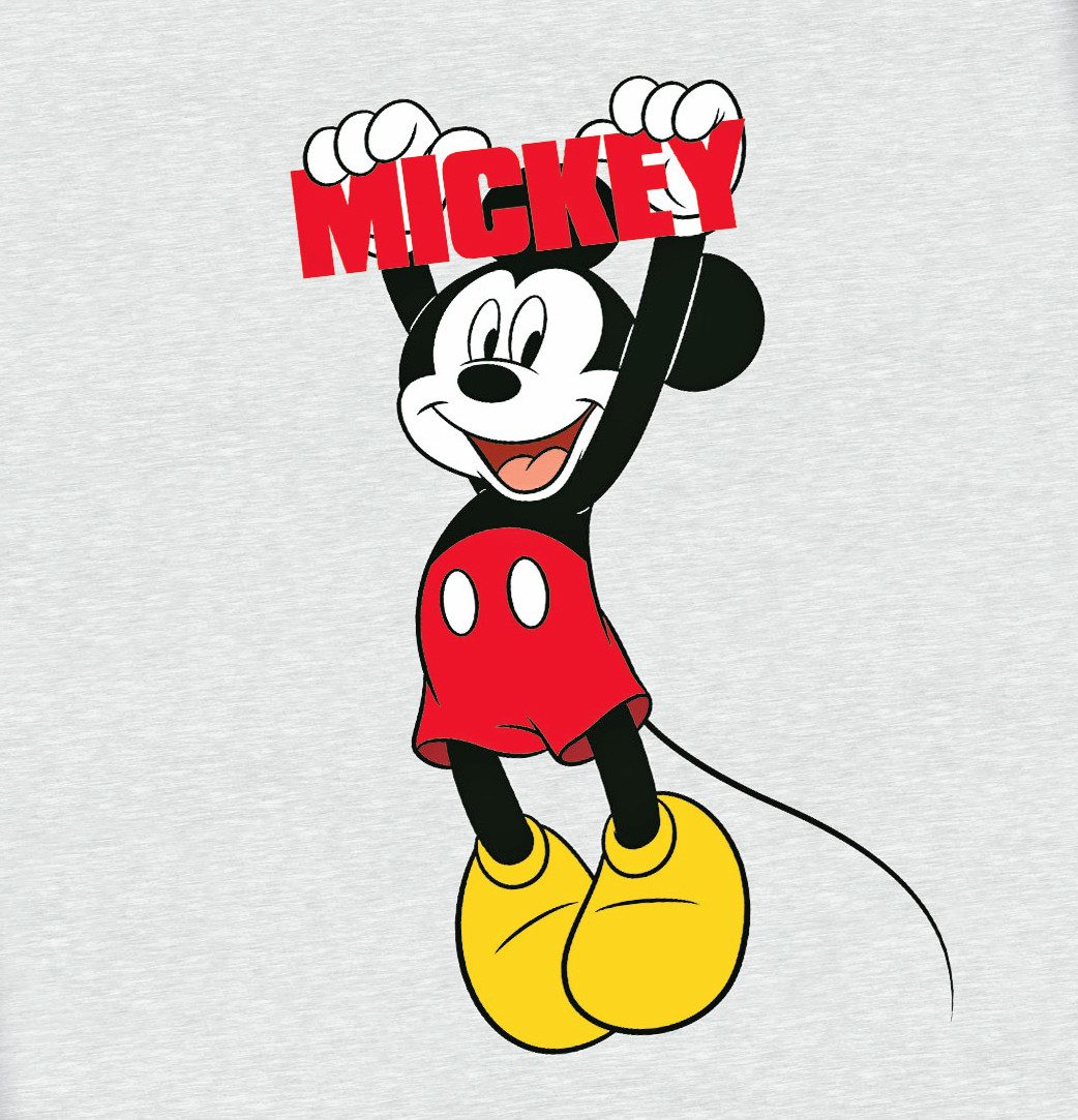 Herding Babybettwäsche 100x135cm Disney Mickey Mouse Grau Schwarz Rot, Renf günstig online kaufen