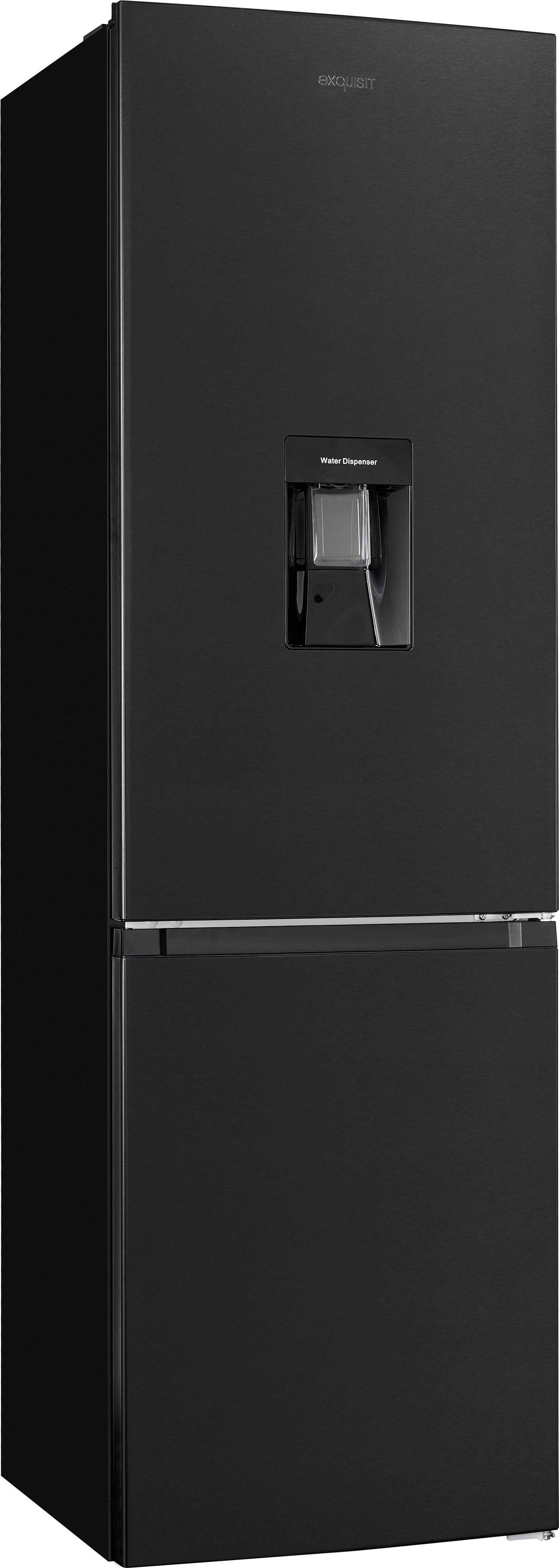 exquisit Kühl-/Gefrierkombination KGC265-70-NF-WS-040C, 180,5 cm hoch, 54 cm breit, EEK C, 251 L Nutzinhalt, NoFrost, Wasserspender