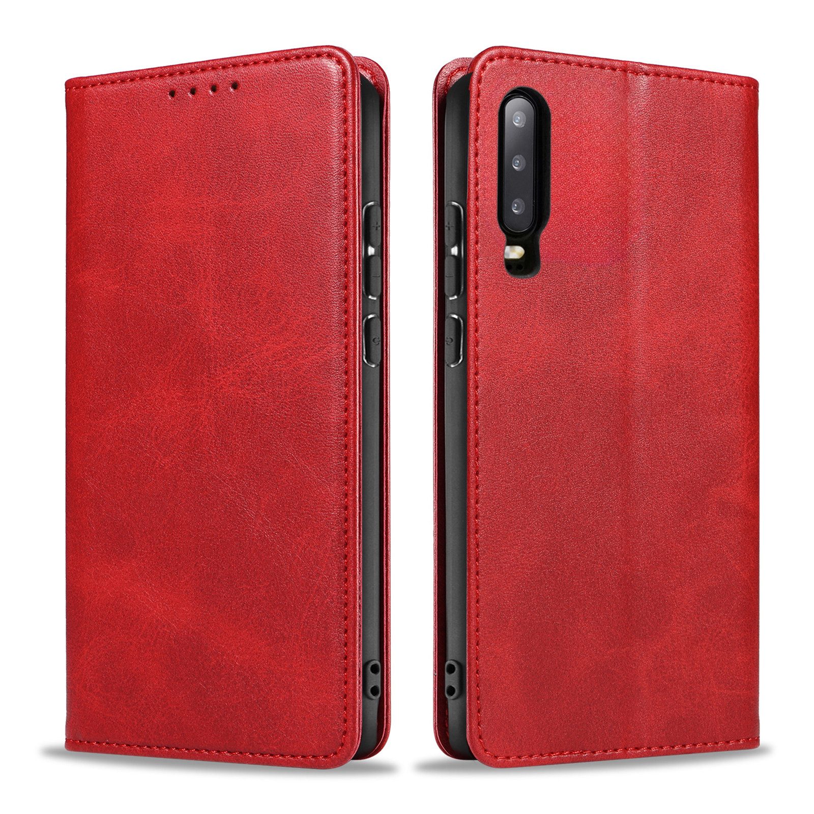 Tec-Expert Handyhülle Tasche Hülle für Huawei P30 6.1 Zoll, 6.1 ", Cover Klapphülle Case mit Kartenfach Fliphülle aufstellbar