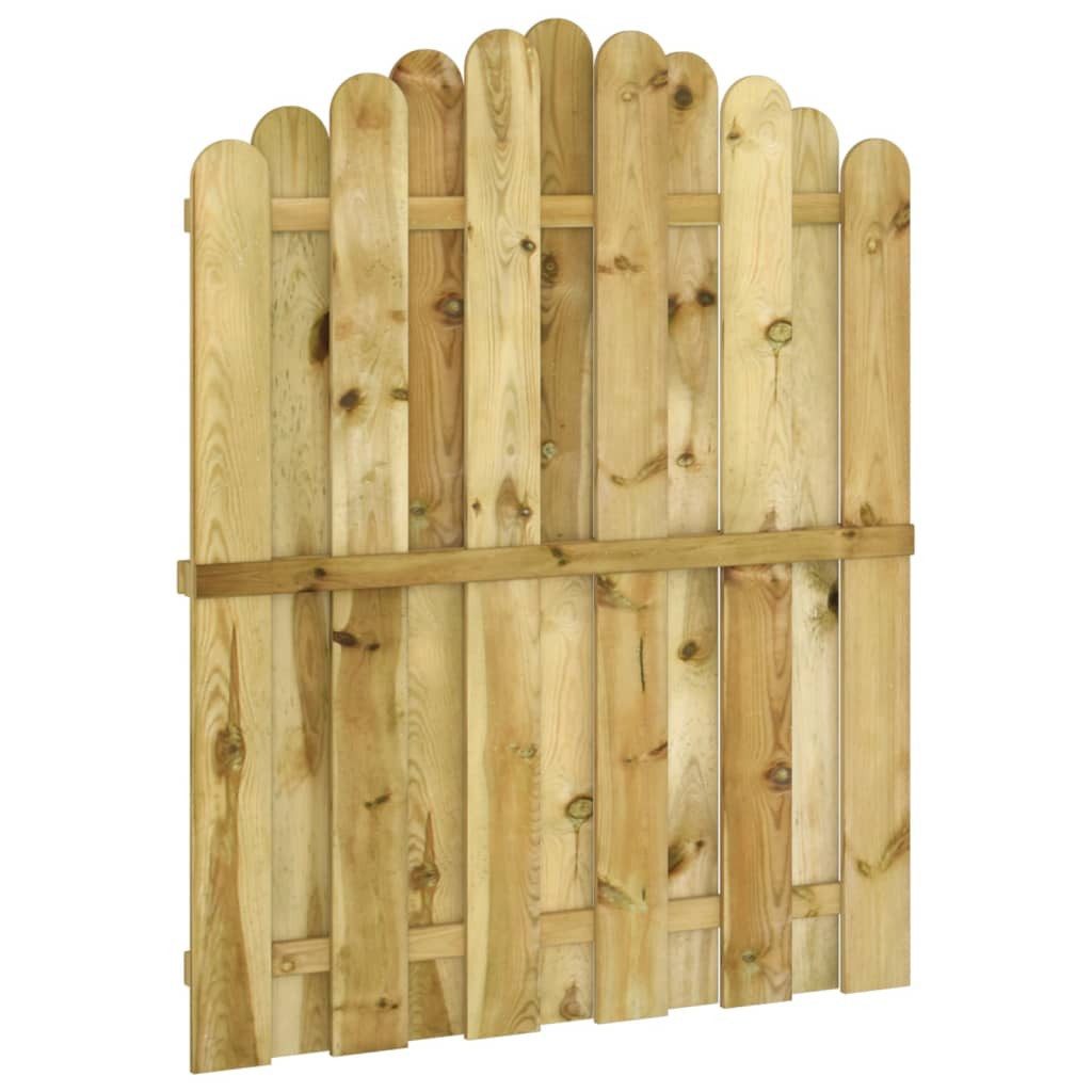 vidaXL Gartentor, Gartentür Imprägniertes Kiefernholz 100x125 cm