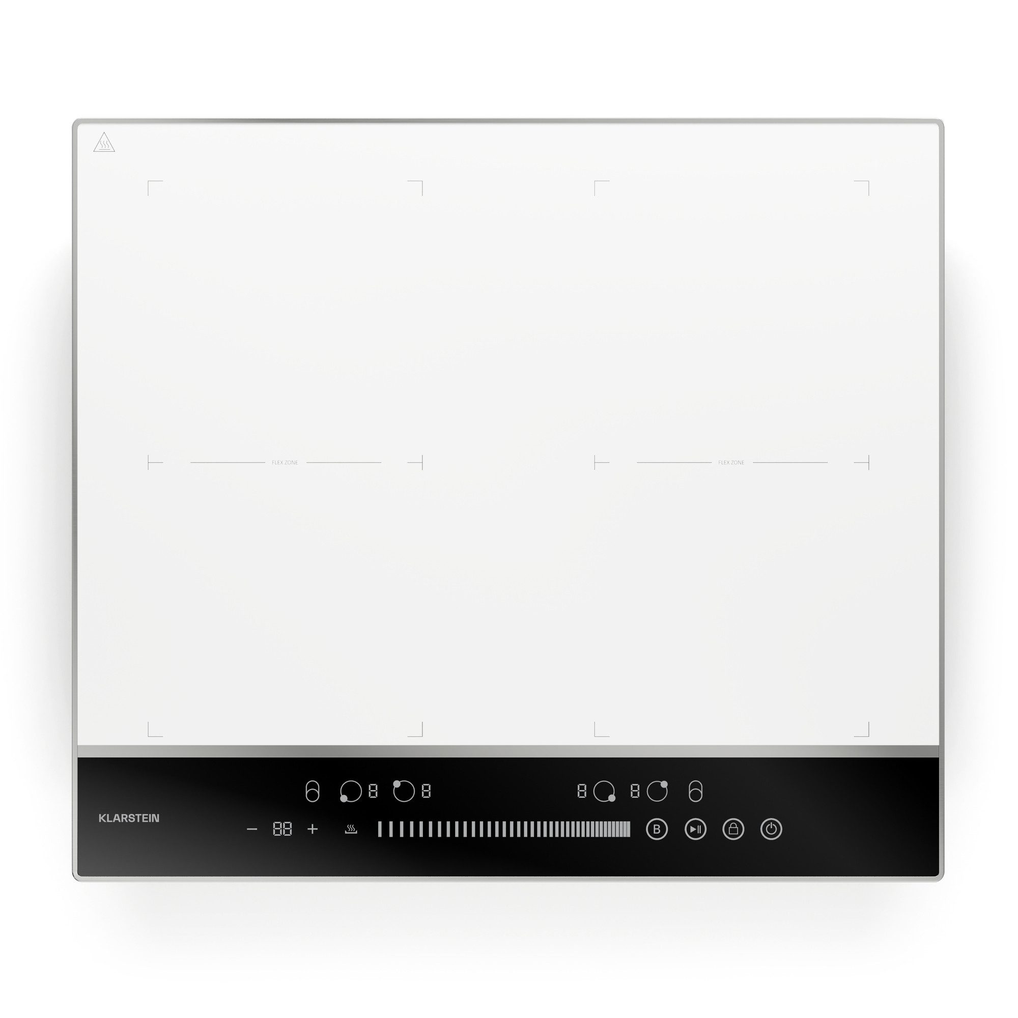 Klarstein Induktions-Kochfeld, Kochfeld Induktion 4 Zone FlexTouch Timer Küche LED