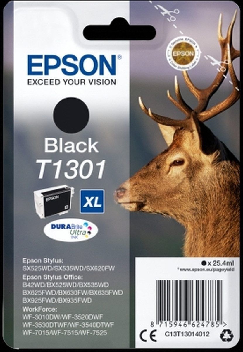 Tintenpatrone Epson T1301 schwarz (6 Stück) Nachfülltinte