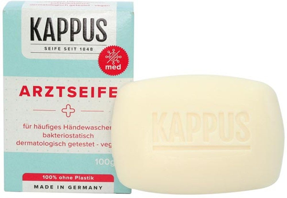 Kappus Handseife 4 x 100g Kappus Arztseife Handseife Kernseife Hautreinigung