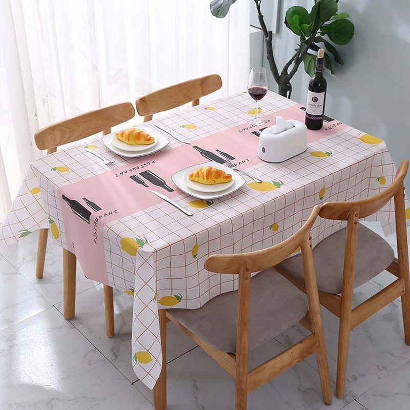 FIDDY Tischdecke Haushaltstischmatte wasserdichte und ölbeständige Tischdecke, (1-tlg), rutschfeste Küchentischdecke, Tischmatte