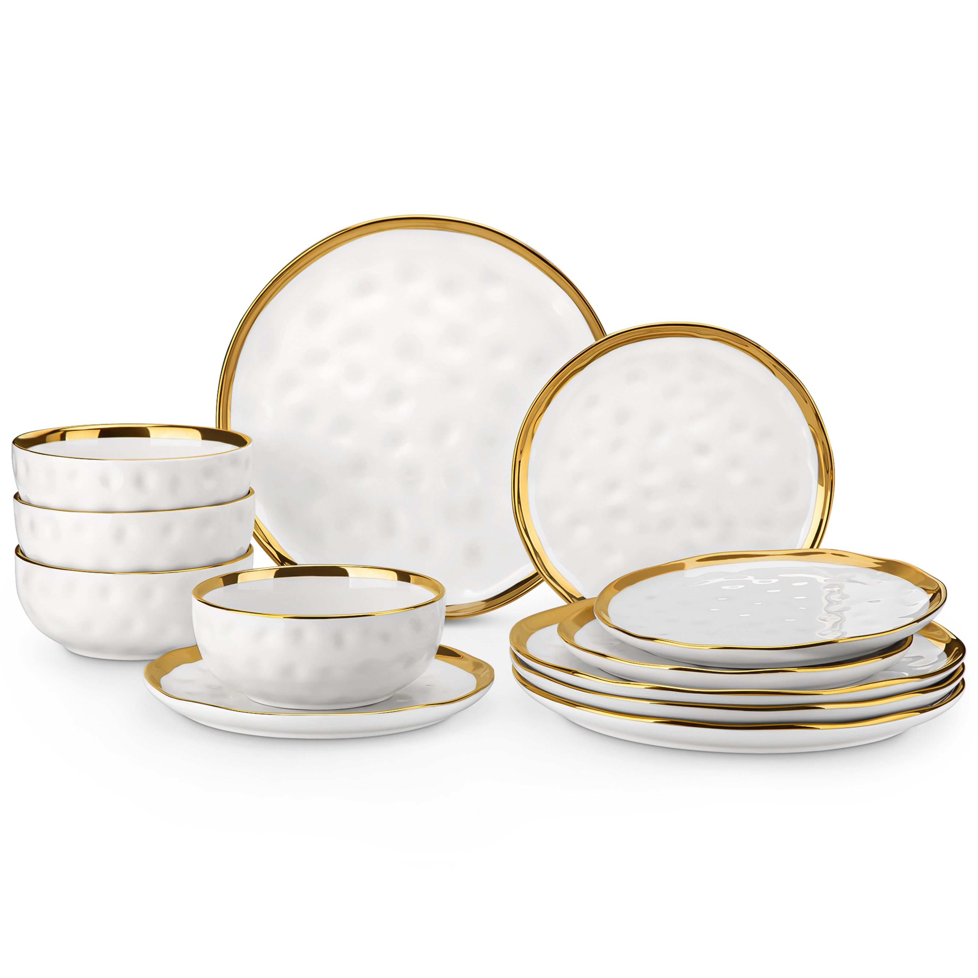 vancasso Geschirr-Set SWEET, Tafelservice für 4, Porzellan (12-tlg), 4 Personen, Porzellan
