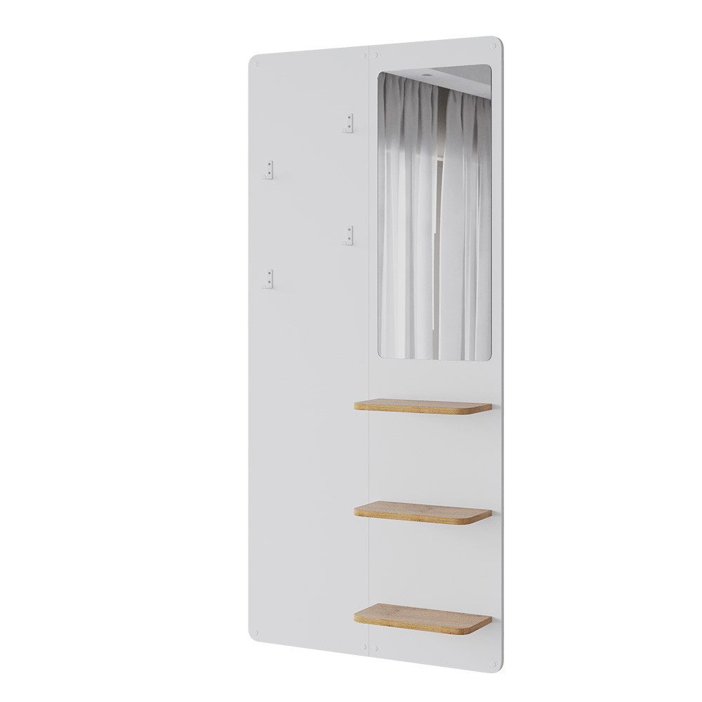 Vicco Garderobenschrank Jochen, Weiß/Eiche, 70 x günstig online kaufen