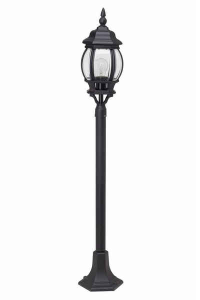 Brilliant Außen-Stehlampe Istria, Lampe Istria Außenstandleuchte schwarz 1x A60, E27, 60W, geeignet fü