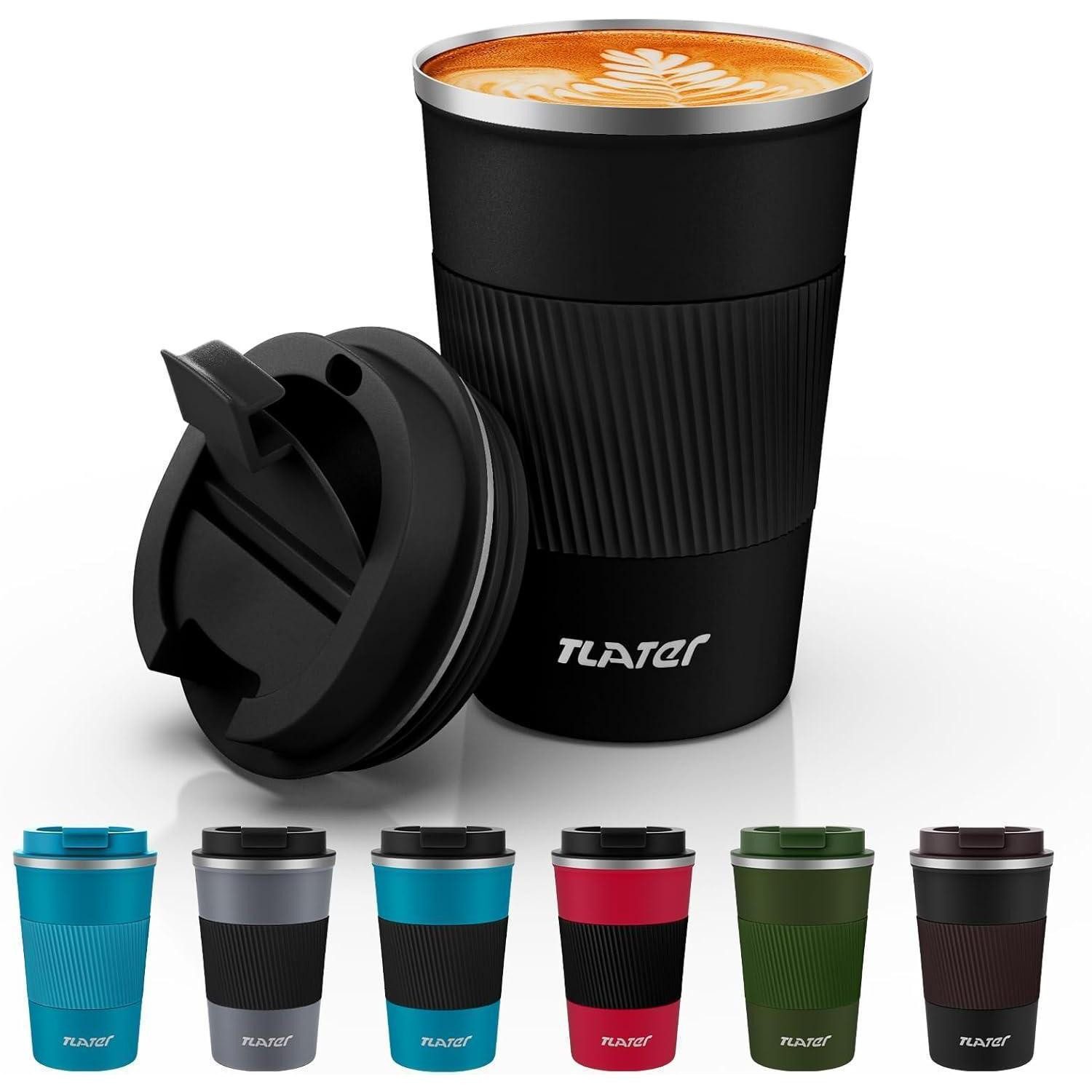 LuxusKollektion Coffee-to-go-Becher Kaffeebecher to go 380ml Thermobecher Isolierbecher mit Auslaufsicher