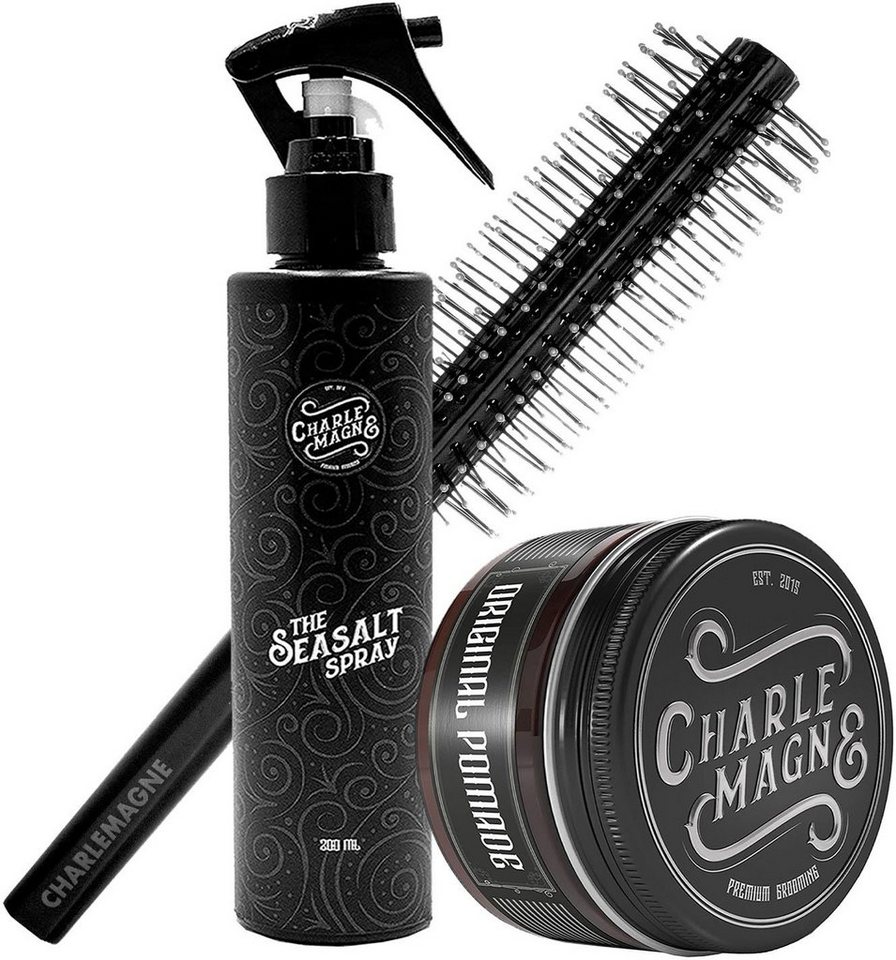 CHARLEMAGNE Haarpflege-Set Barber's Basics Set,