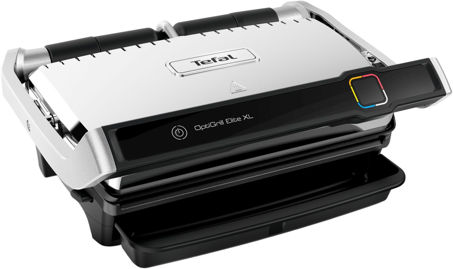 Tefal Kontaktgrill OptiGrill Elite XL, spülmaschinengeeignete Platten, 2200 W, Countdown zum Grillergebnis, Grillboost für Grillstreifen, GC760D