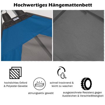 KOMFOTTEU Hängematte, tragbar mit Seitentasche & Tragetasche, bis 150kg