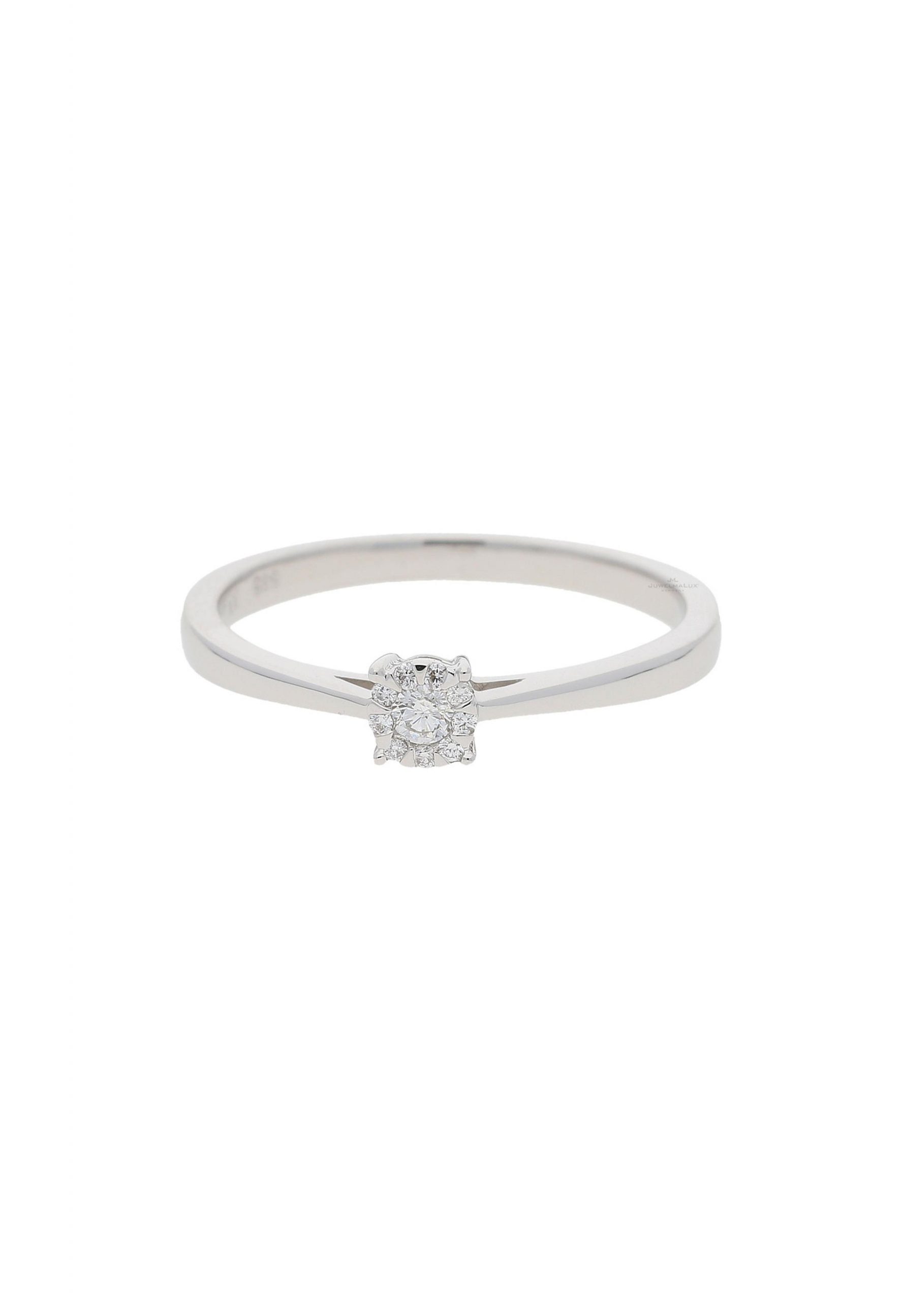Damen Schmuck JuwelmaLux Diamantring Ring Weißgold mit Diamant(en) (1-tlg), Damen Ring Weißgold 585/000, inkl. Schmuckschachtel