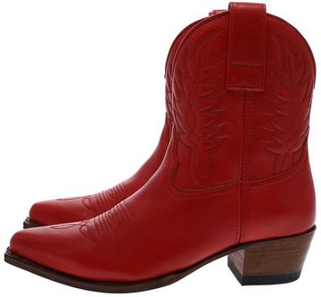 Sendra Boots ROSMY LIBERT 16367 Rot Stiefelette Rahmengenähter Damen Westzernstiefel