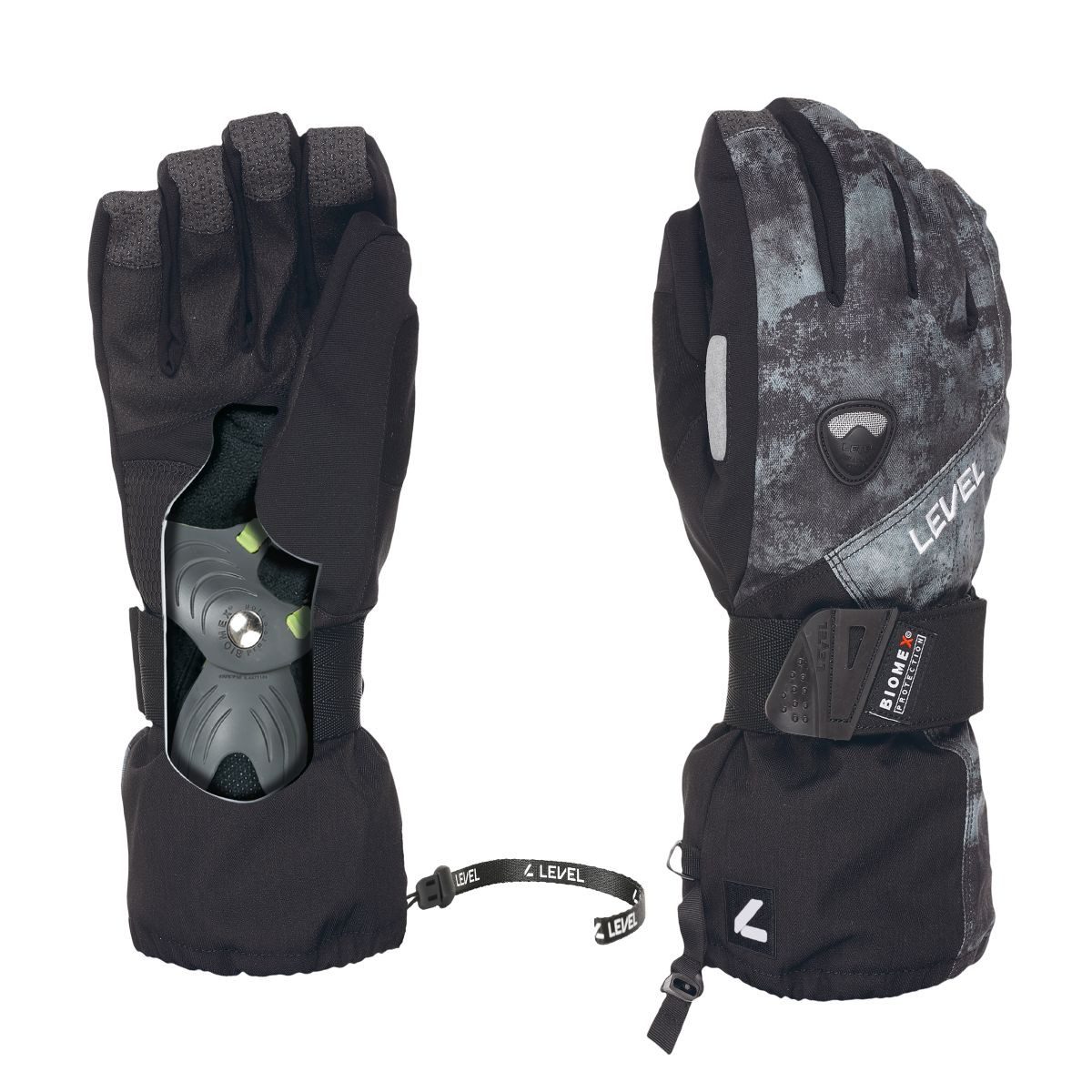 Level Skihandschuhe Fly Vielseitige, wasserdichte Handschuhe mit innovativem Schutzsystem für