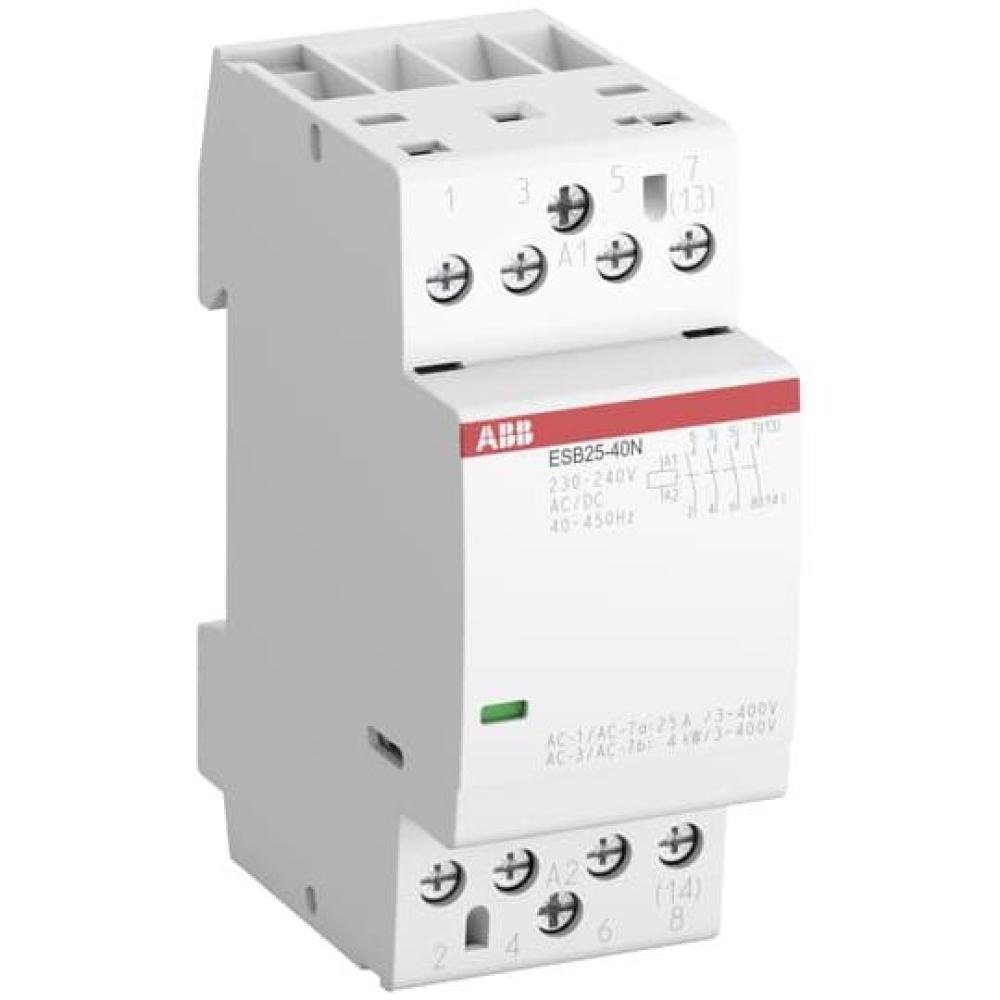 Verteiler ABB ESB25-04N-06 Installationsschütz 0S/4Ö, 230-240 V AC/DC 1SAE2311