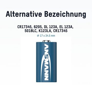 ANSMANN AG Lithium Batterie CR123A / CR17335 Batterie