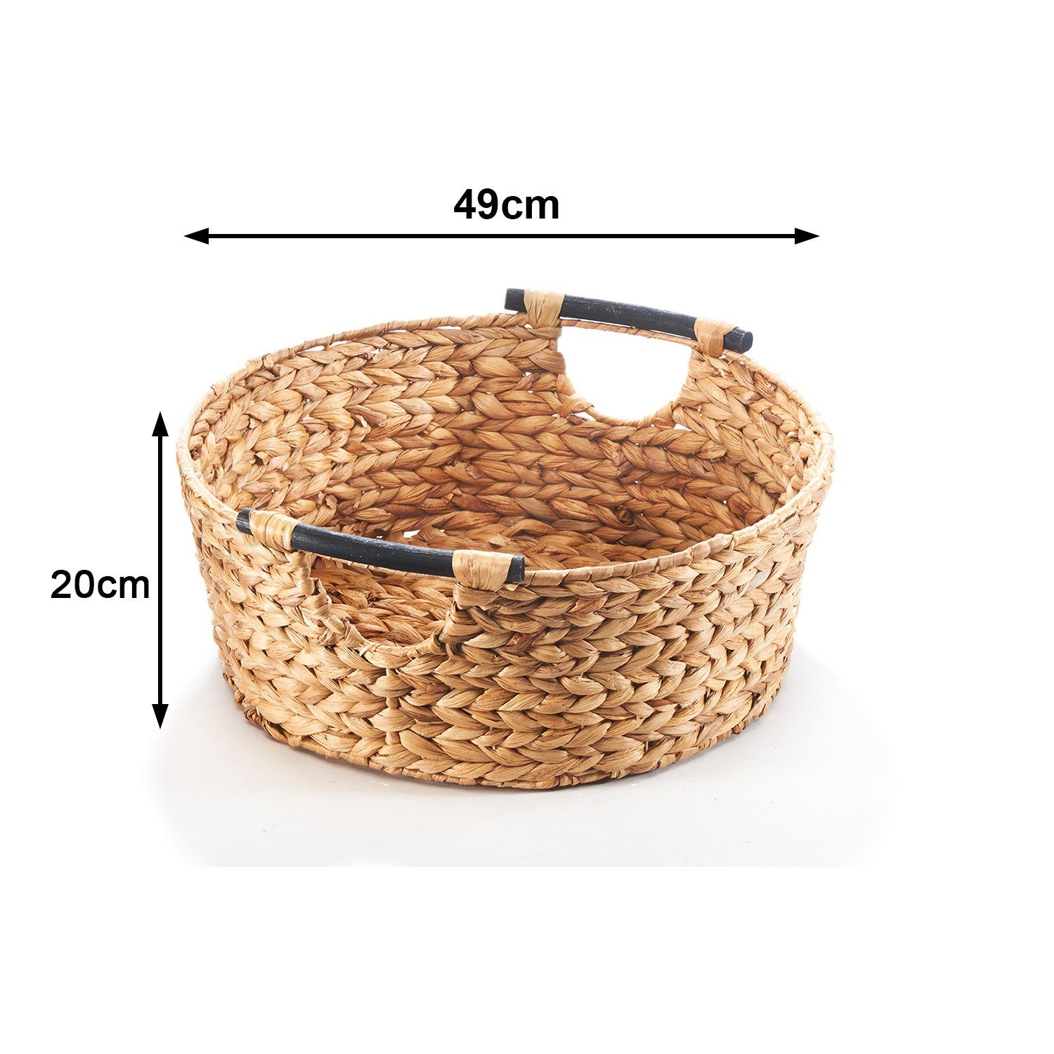 Kobolo Aufbewahrungskorb Regalkorb Korb aus Wasserhyazinthe günstig online kaufen