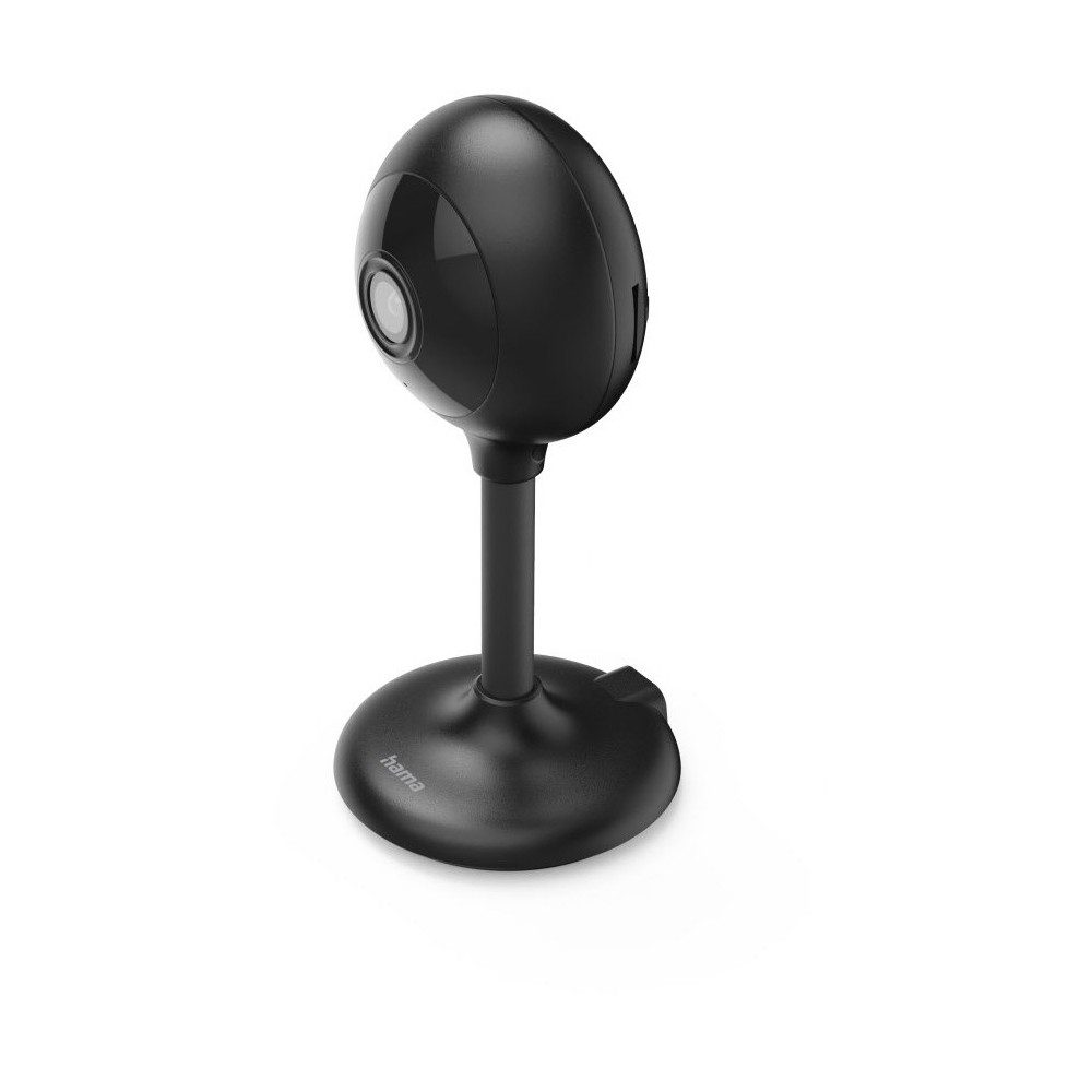 Hama Smart Home Kamera Hama Smarte Überwachungskamera schwarz - Sicherheitskamera. (Innen- und Außenbereich, Überwachungskamera, WLAN-fähige Überwachungskamera für Innen- und Außenbereich, WLAN-fähige Überwachungskamera)