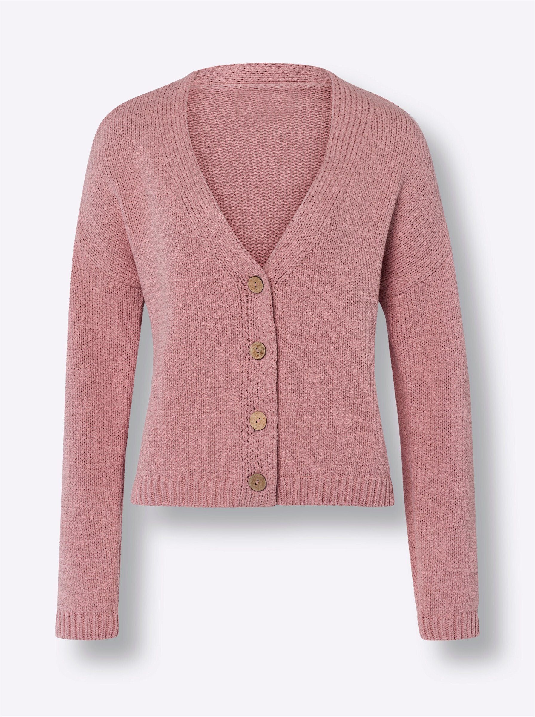 heine Strickjacke Strickjacke Langarm Feinstrick