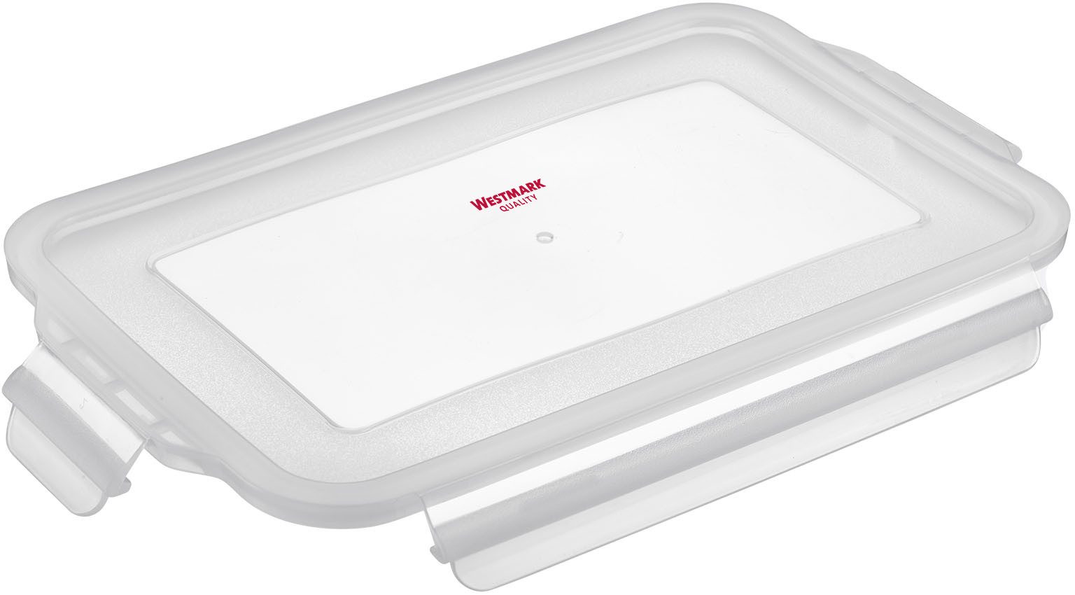 WESTMARK Auflaufform Glas-Auflaufform, Füllvolumen 2.200 ml, Borosilikatglas, (1-St), luftdicht verschließbar, mikrowellen- und ofenfest (ohne Deckel)