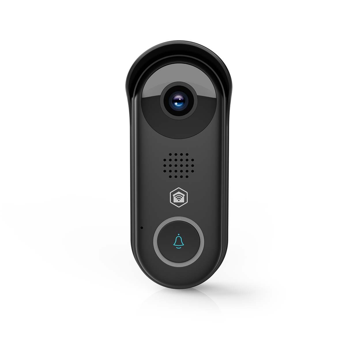 Nedis Smart Home Türklingel WIFICDP11BK (1-tlg., Full HD, WLAN, Nachtsicht, Bewegungssensor, App, 2-Wege-Audio, IP54)