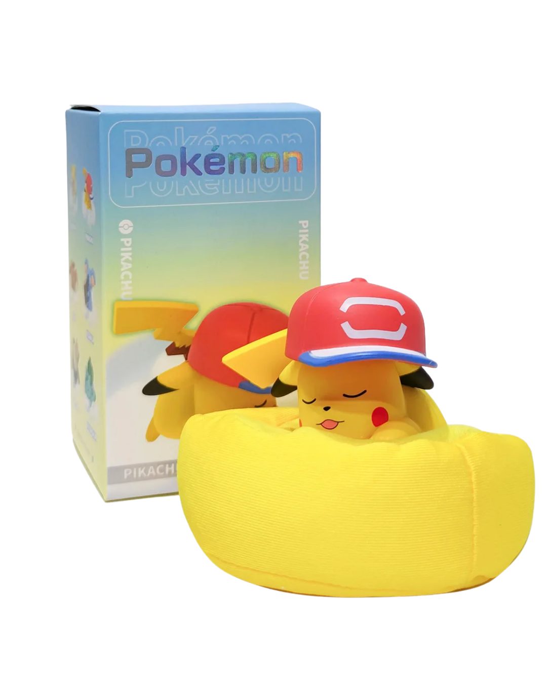 The Pokémon Company Sammelfigur schlafende Pokemon Figuren mit Kissen Sammlerstück Auswahl z.B Pikachu, Pikachu, Glumanda, Bisasam & co