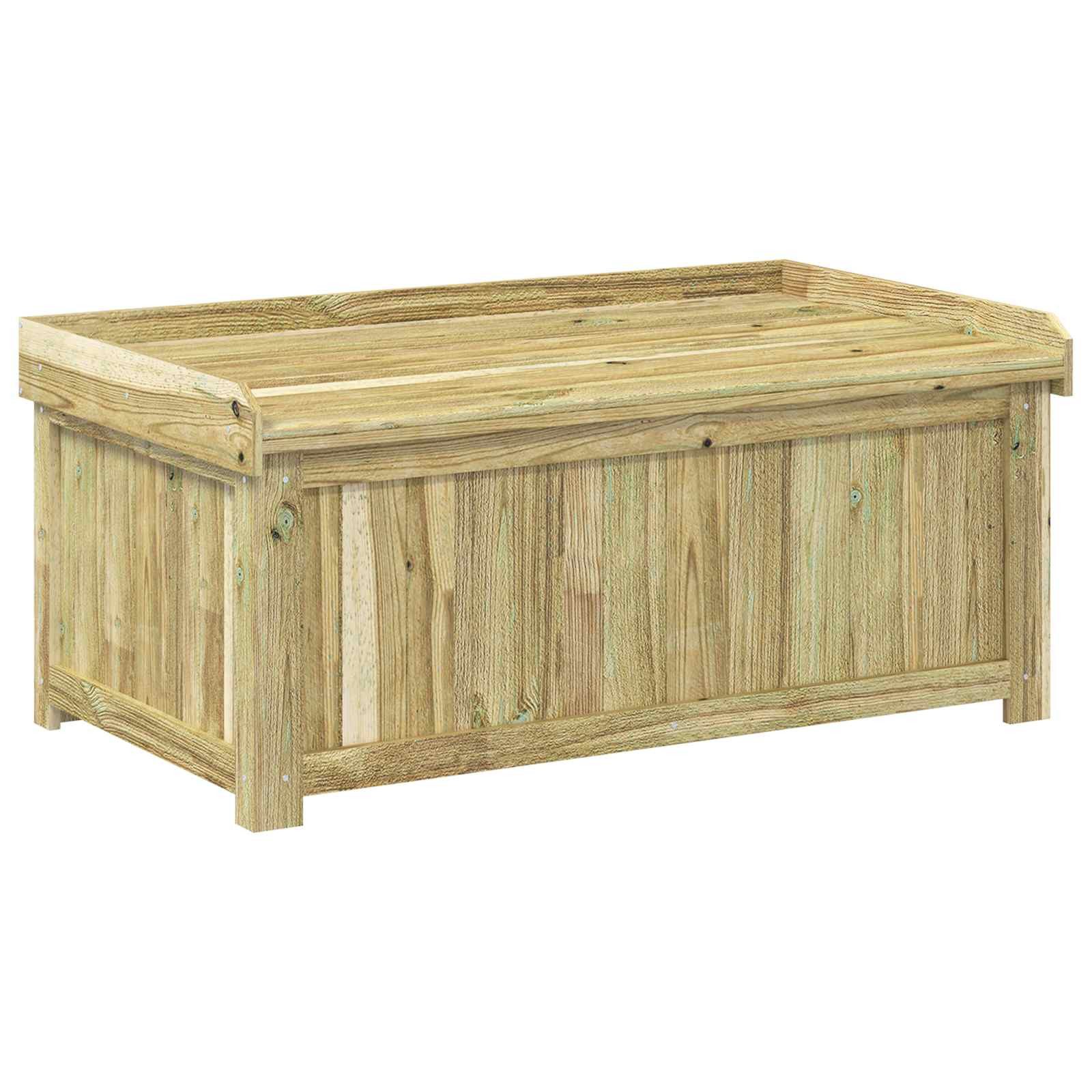 Gartenbox Outdoor Kissenbox Imprägniertes Kiefernholz 104 x 60 x 47 cm