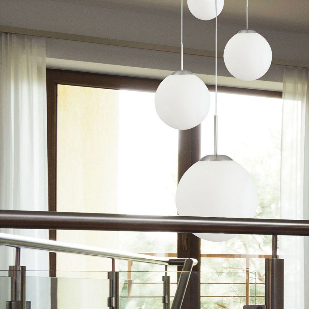 Steinhauer LIGHTING Hängeleuchte, Leuchtmittel nicht inklusive, Hängelampe Esstischleuchte Glaskugel modern Höhe anpassbar Pendellampe