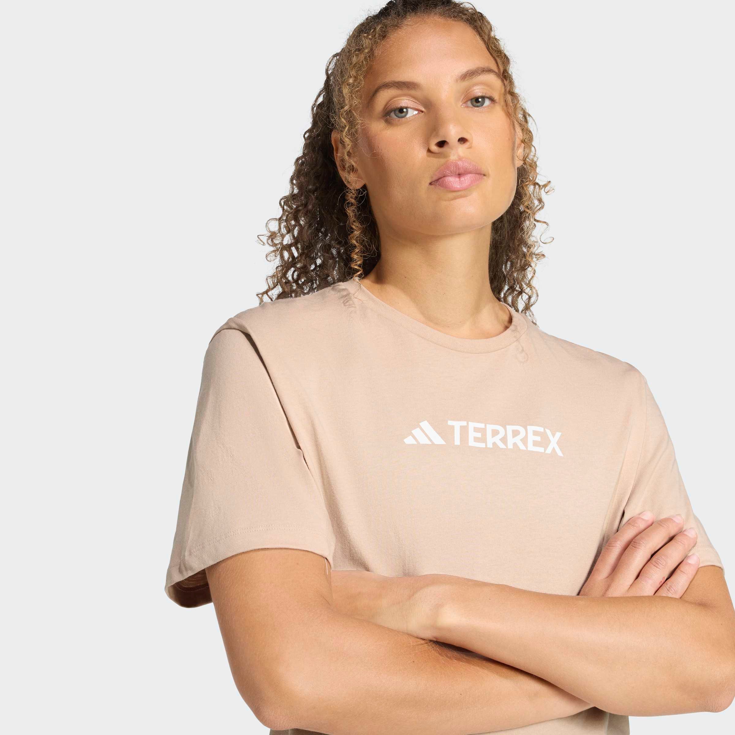 adidas TERREX Funktionsshirt CLASSIC LOGO für Sportmode und Outdoormode, mit Kurzarmdesign, ohne Verschluss