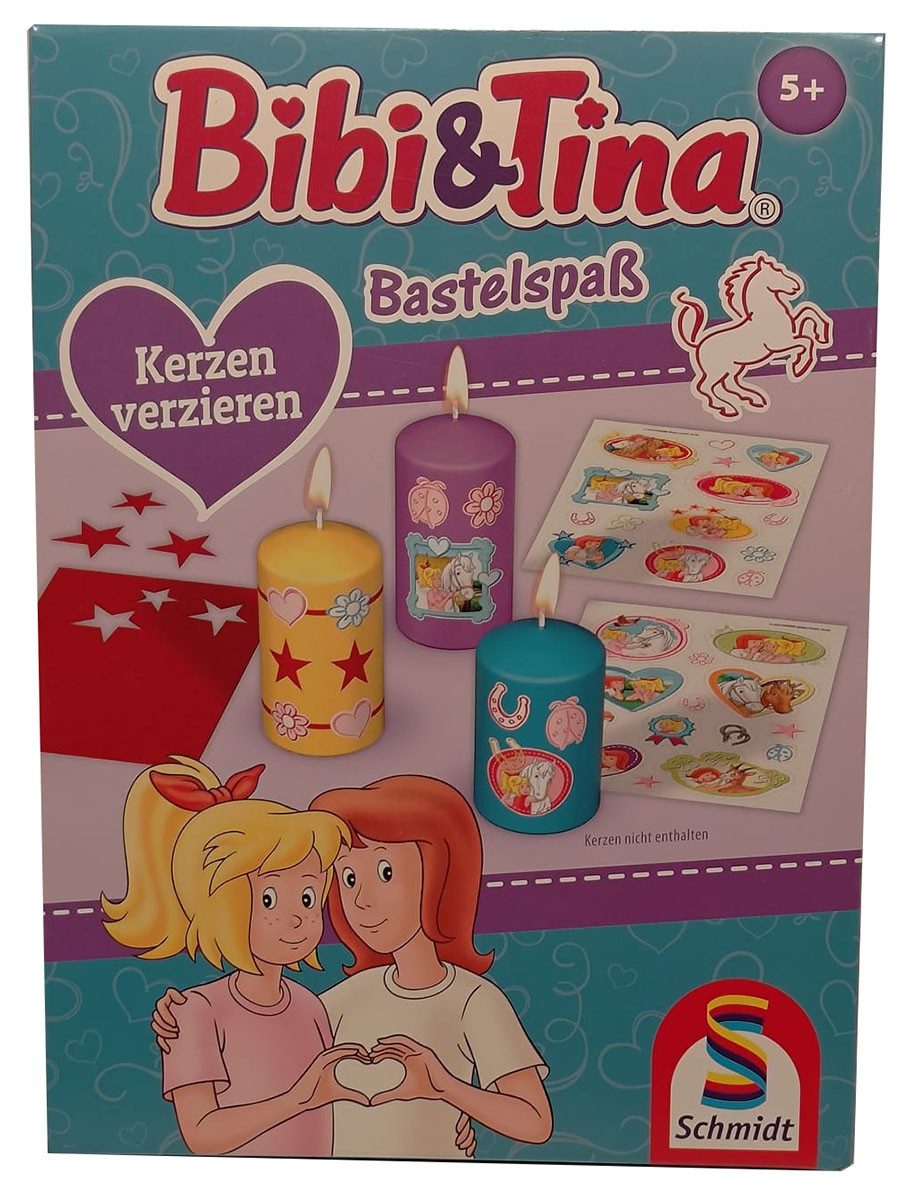 Schmidt Spiele Kreativset Schmidt Bibi und Tina Bastelspaß Kerzen verzieren Folie Kreativ-Set