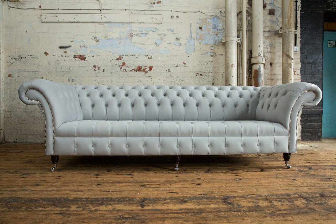 Xlmoebel Chesterfield-Sofa Elegantes Stoffsofa im Chesterfield-Design, XXL-Format, Hergestellt in Europa