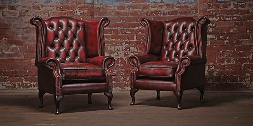 JVmoebel Ohrensessel Echter Chesterfield Sessel Couch Sofa Polster Sitz Lounge Antik, Made in Europa
