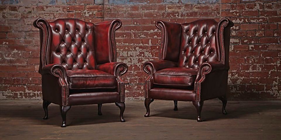 JVmoebel Ohrensessel, Sessel 1 Design Sitzer Ohrensessel Chesterfield