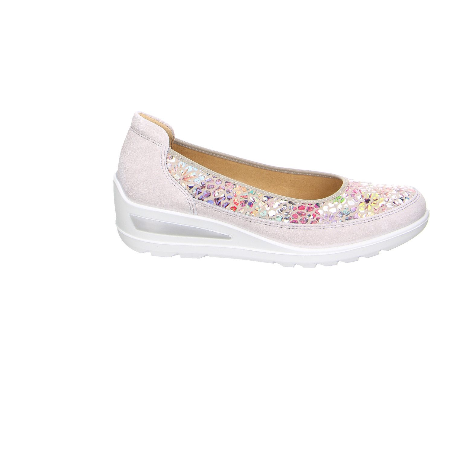 Ara Ara Zürich Metallic, Glanzleder Comfort Slipper grau Slipper