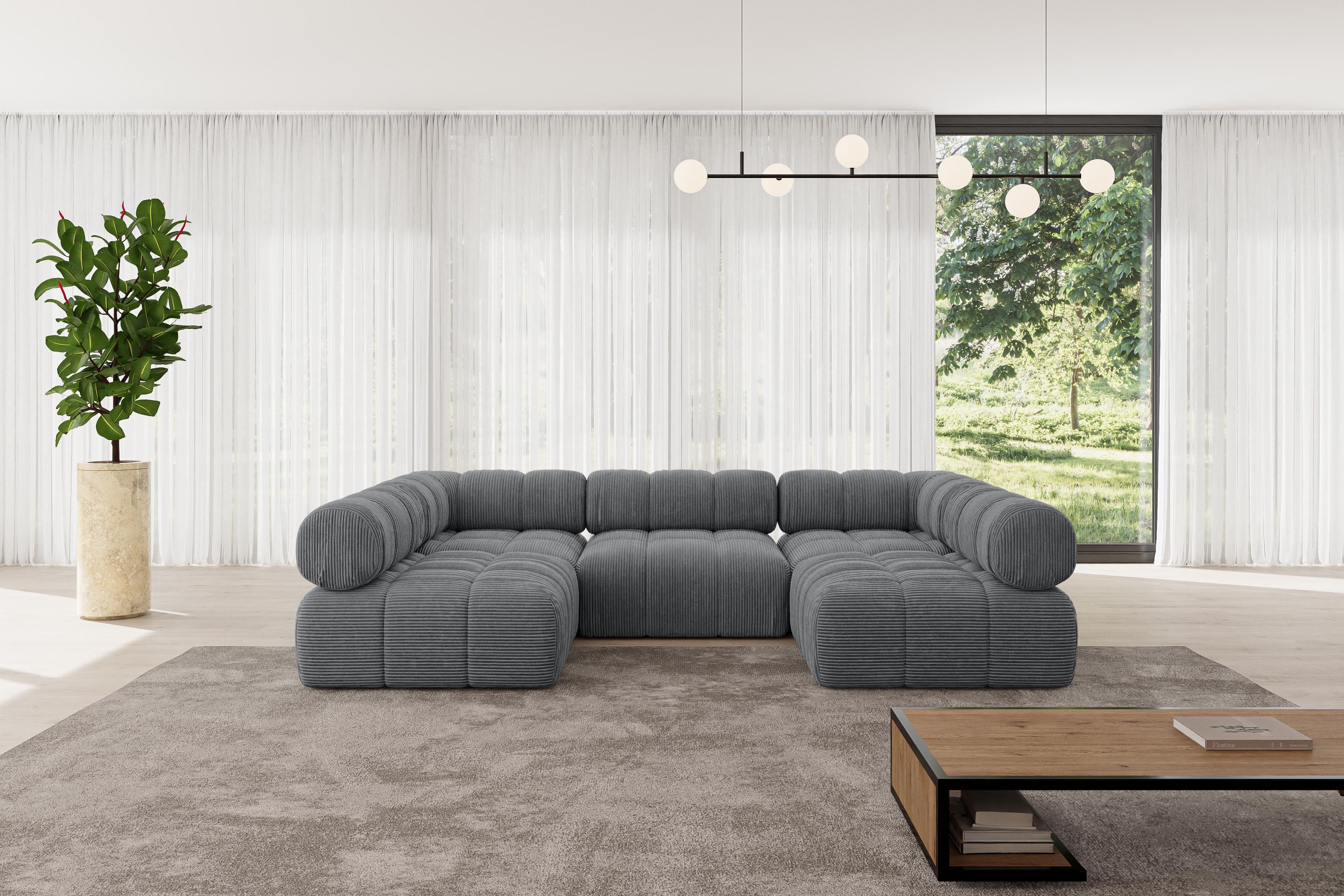 ALTDECOR Wohnlandschaft Garvo-U1, Corner Sofa U-Form günstig online kaufen