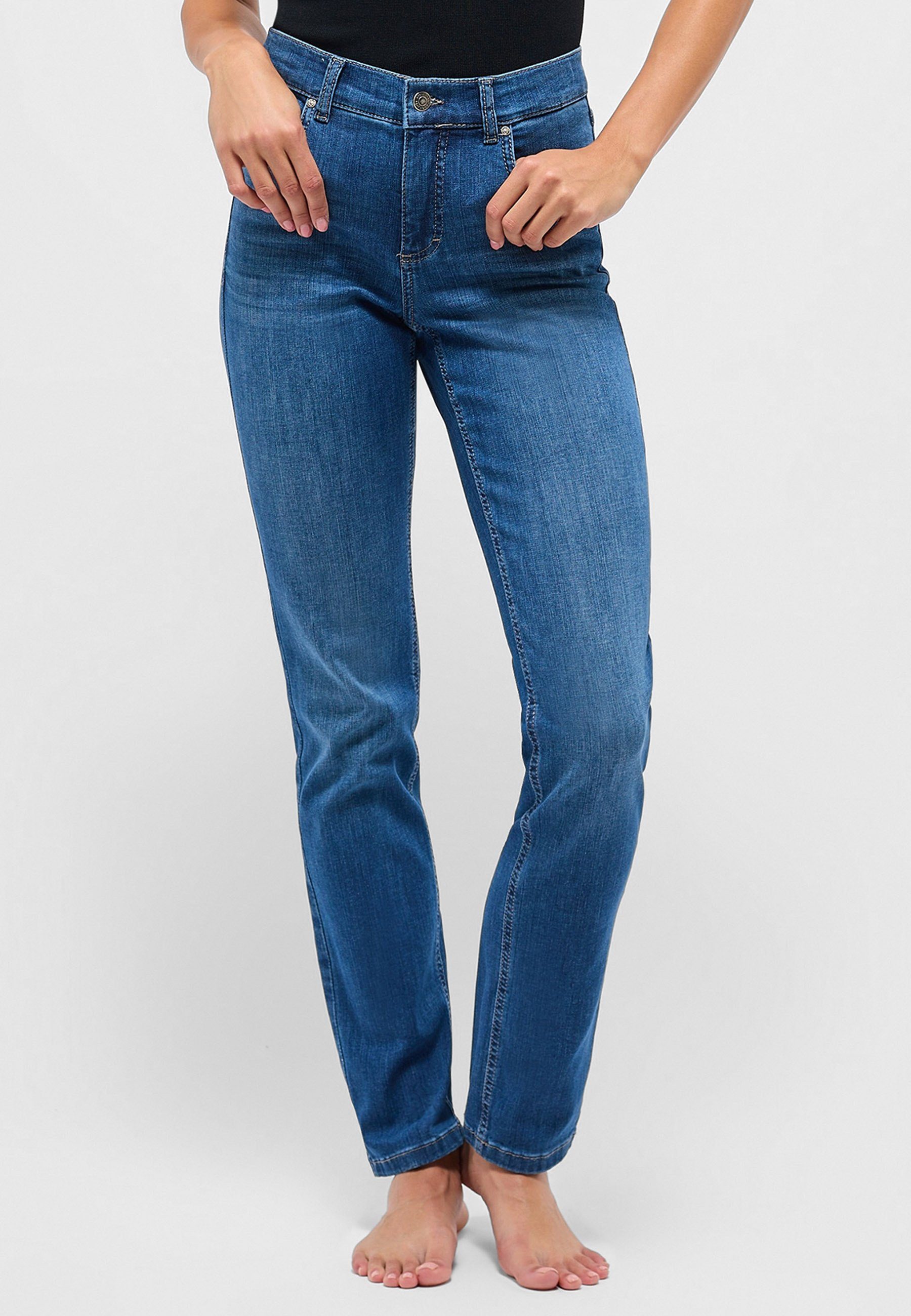ANGELS Straight-Jeans Jeans Cici mit authentischem Denim blau