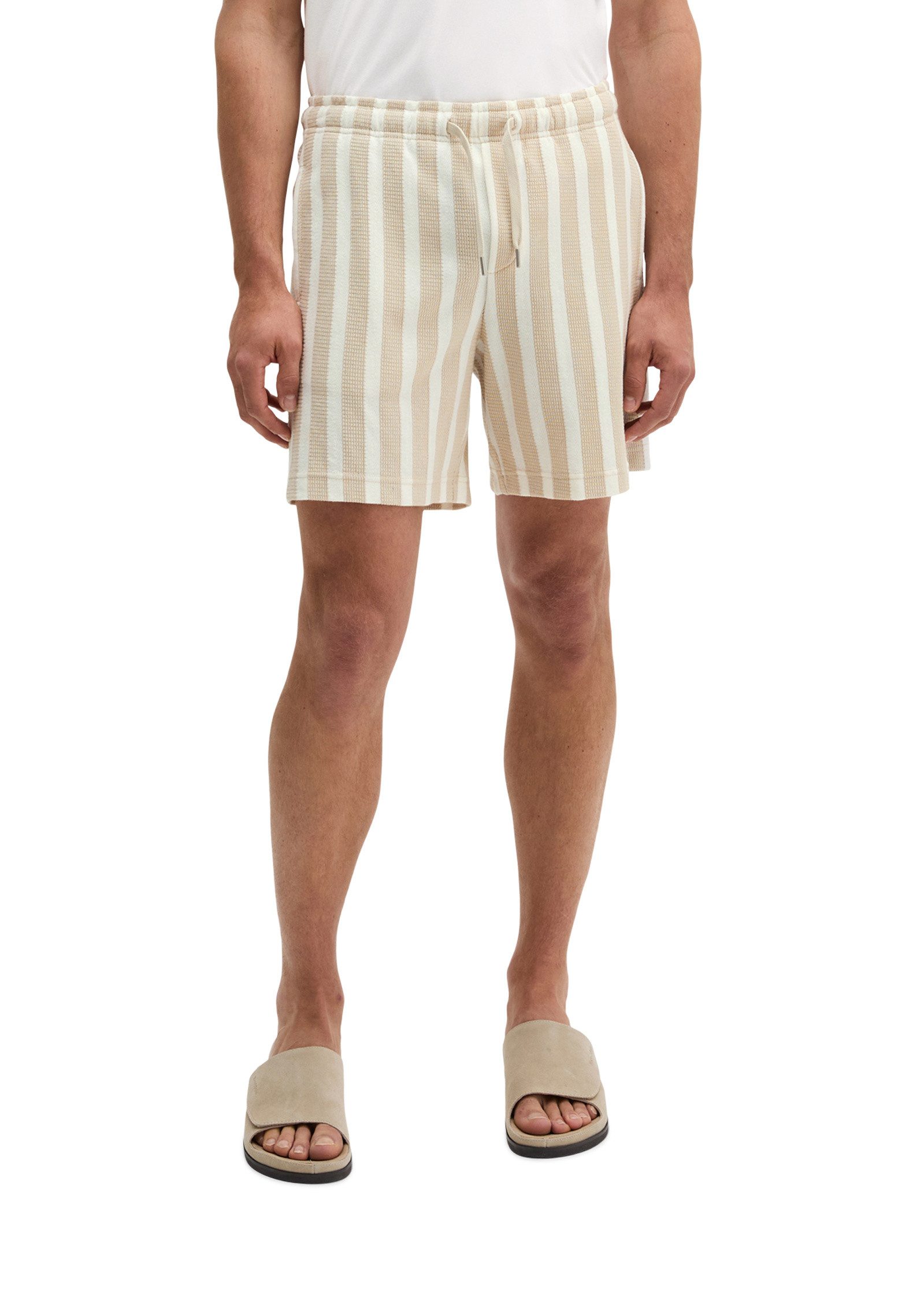 Marc O'Polo Shorts mit Farb-und Struktur-Streifen