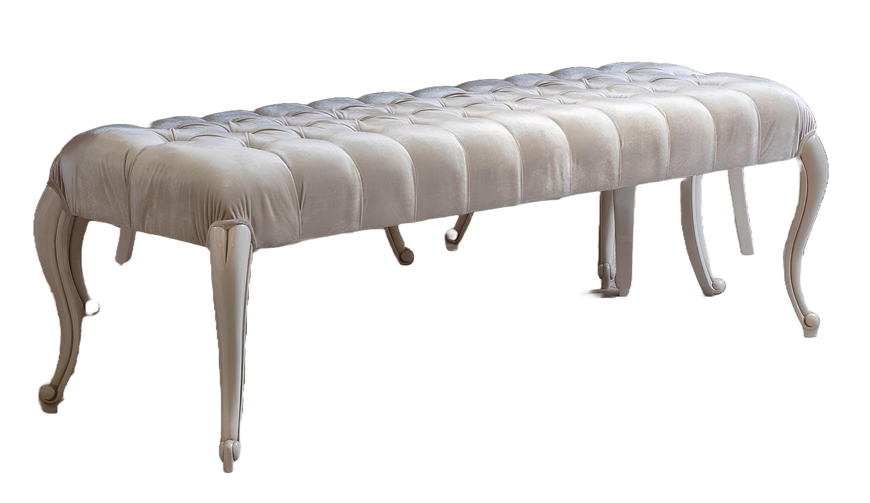 Xlmoebel Sitzbank Polsterhocker aus Stoff mit modernem Design und Ottomane (1-St., Hocker), Hergestellt in Europa