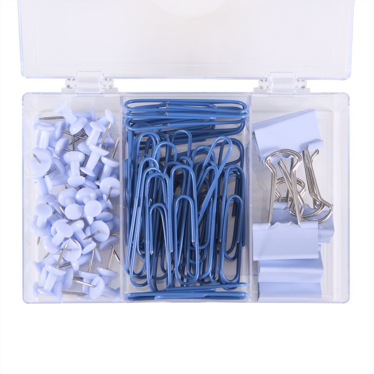 Idena Büroklammer Idena Office Set blau 86 Teile – Bild 4 von 5