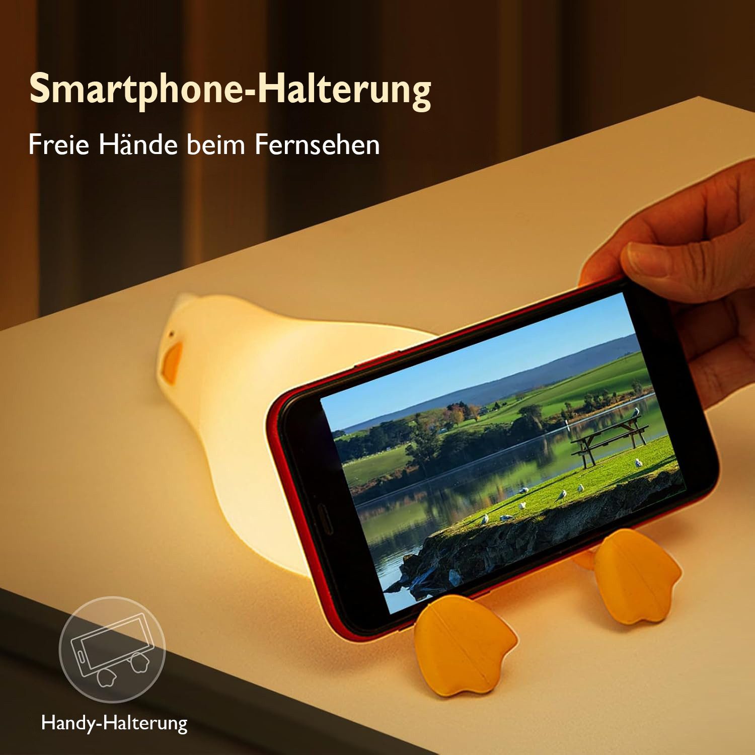 Fanttik LED Nachtlicht LED Baby Silikon Nachtlicht Kinder süße Enten-Nachtt günstig online kaufen