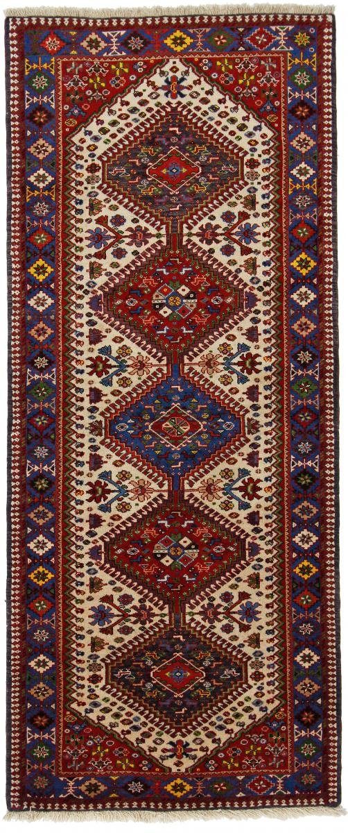Orientteppich Yalameh Aliabad 82x197 Handgeknüpfter Orientteppich / Perserteppich, Nain Trading, rechteckig, Höhe: 12 mm