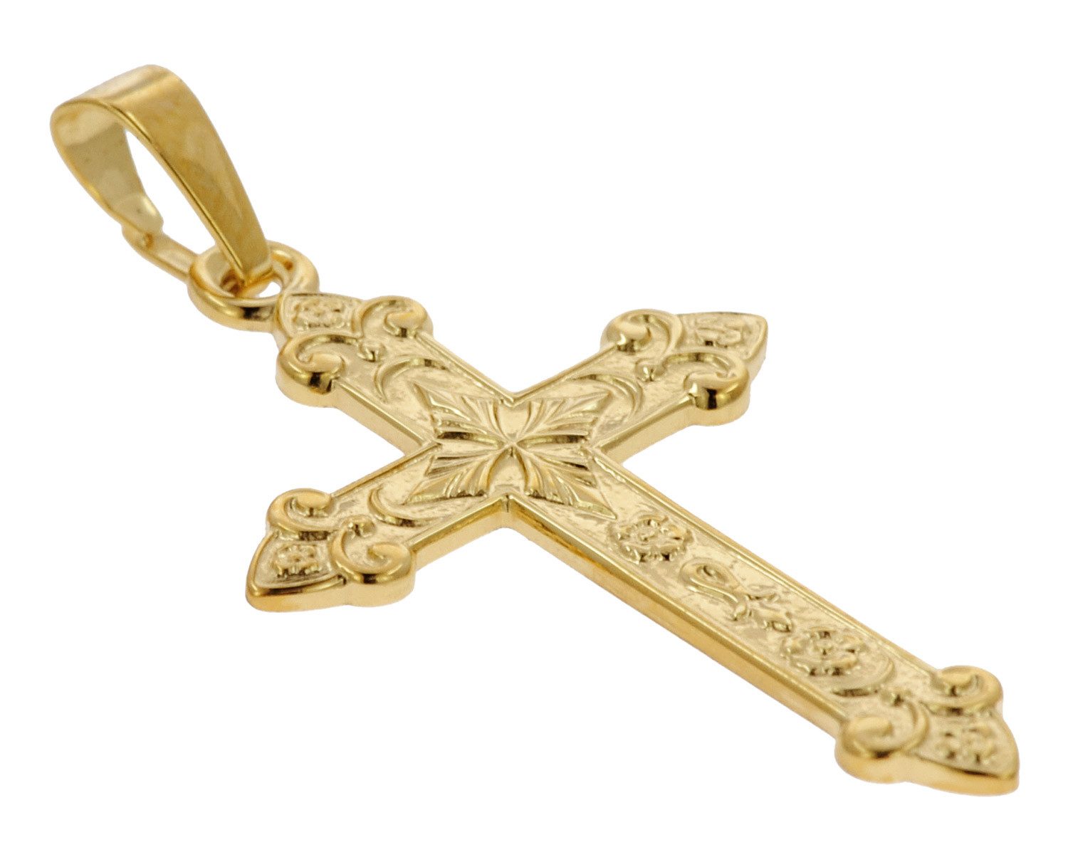 trendor Kreuzanhänger Kreuz- Gold 750 (18 günstig online kaufen